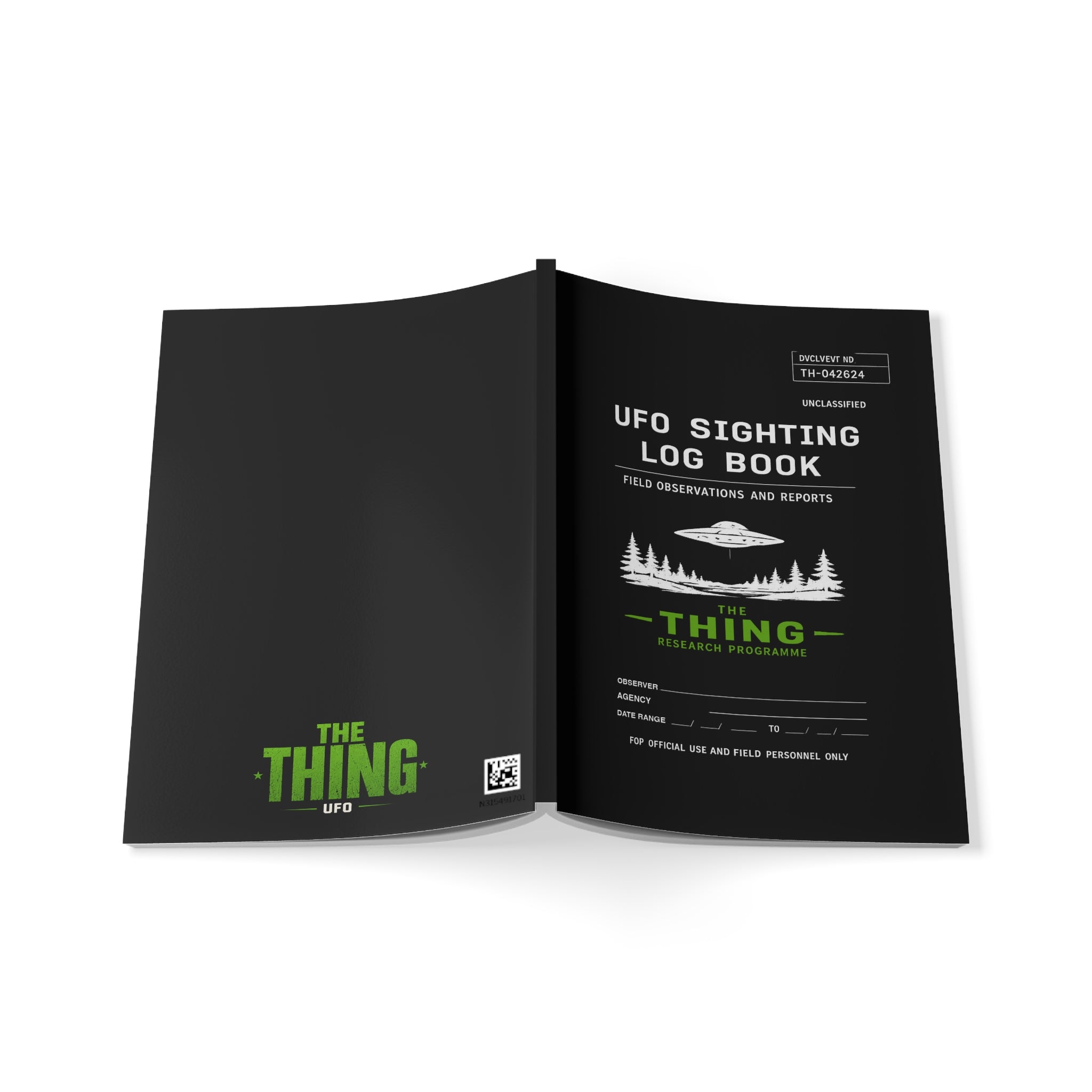 The Thing UFO - Official Sightings Note Book