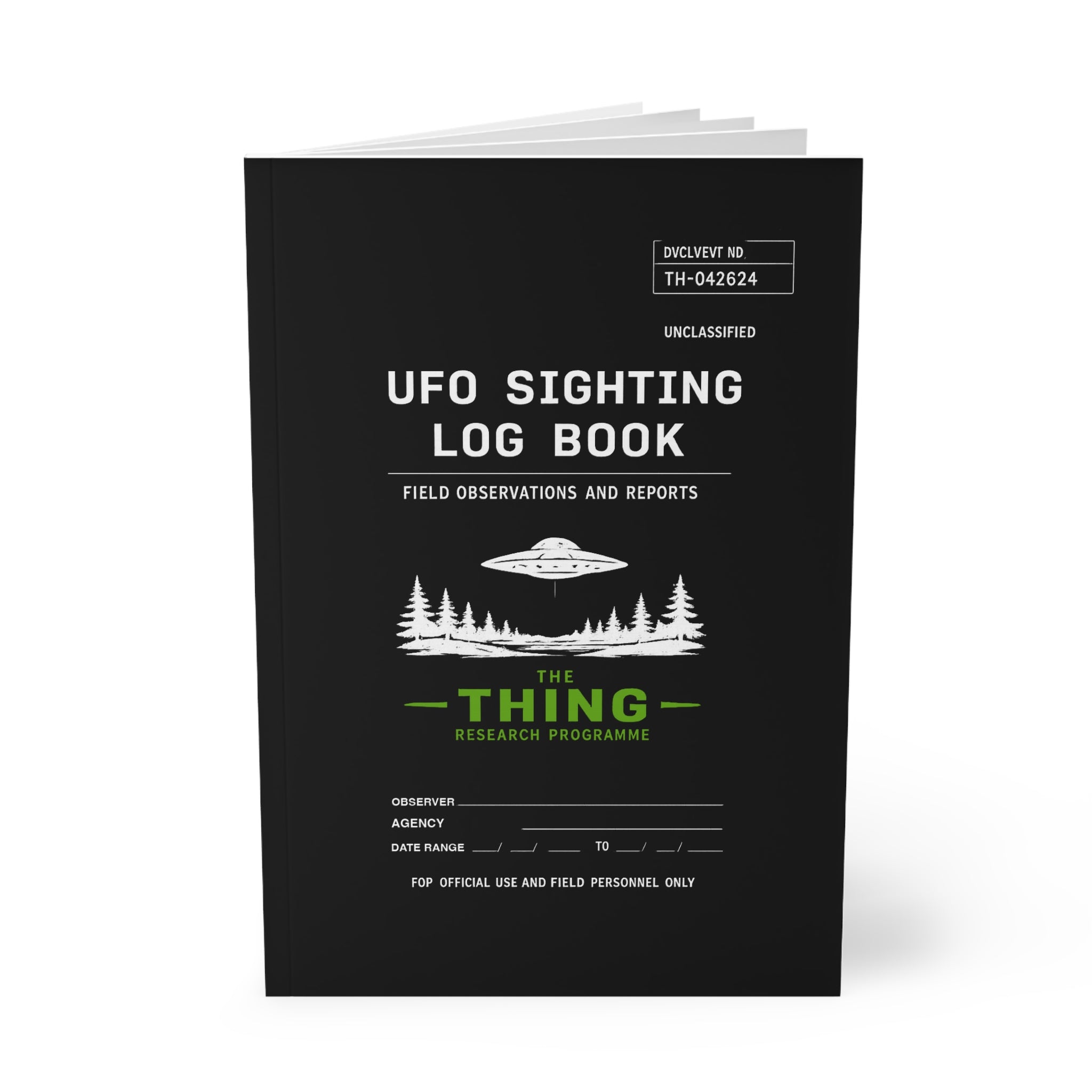 The Thing UFO - Official Sightings Note Book